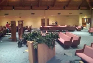 During - Lighting and Pew Refurbishment