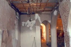 Before - Damaged Ceiling