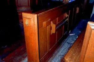 Before - Pew & Floor Refinishing