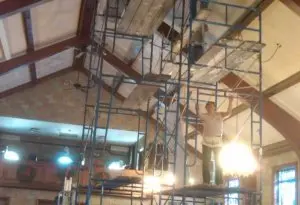 During renovations