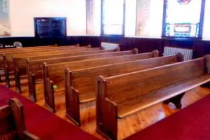 Before - Shot of Pews