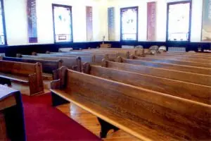 Before - Shot of Pews