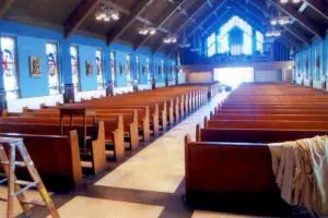 Before - Rear view of church