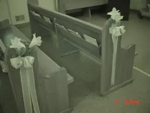 New pews to match existing ones