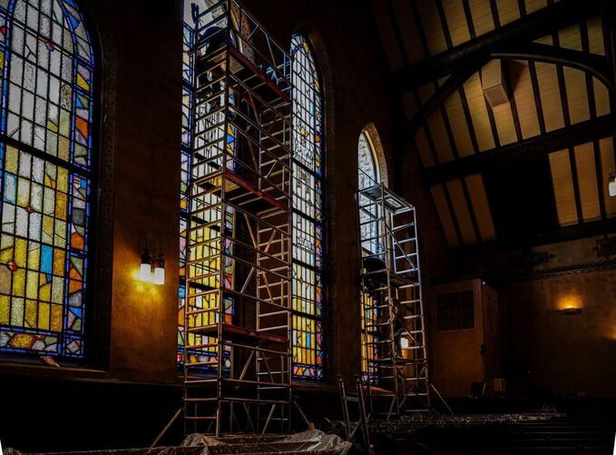 church stained glass window