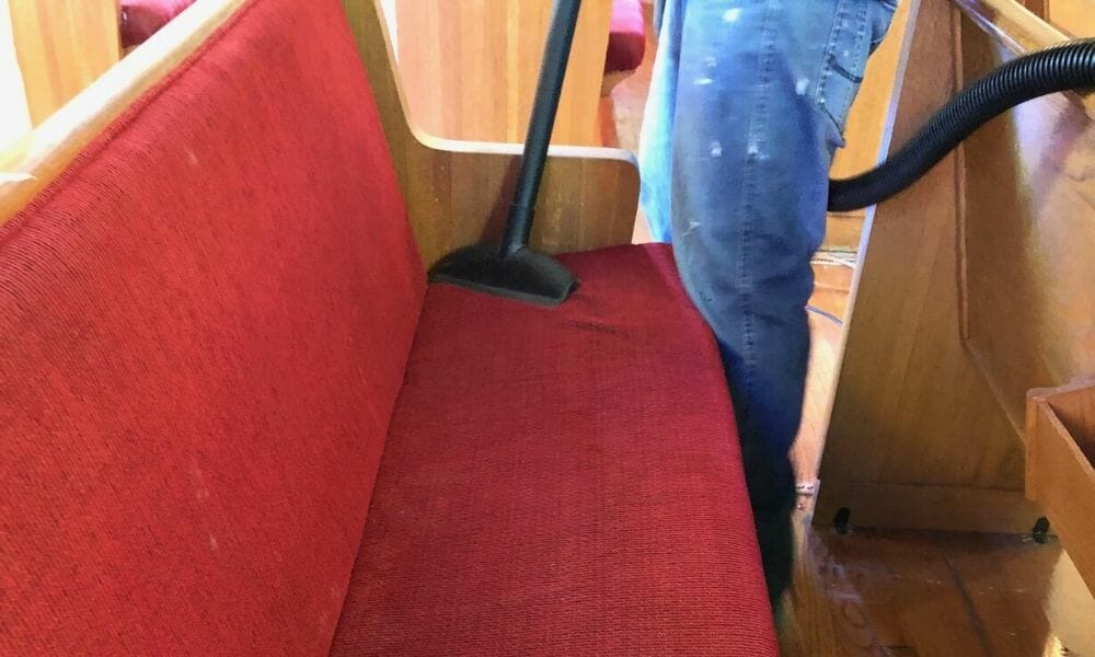 vacuuming-church-pews