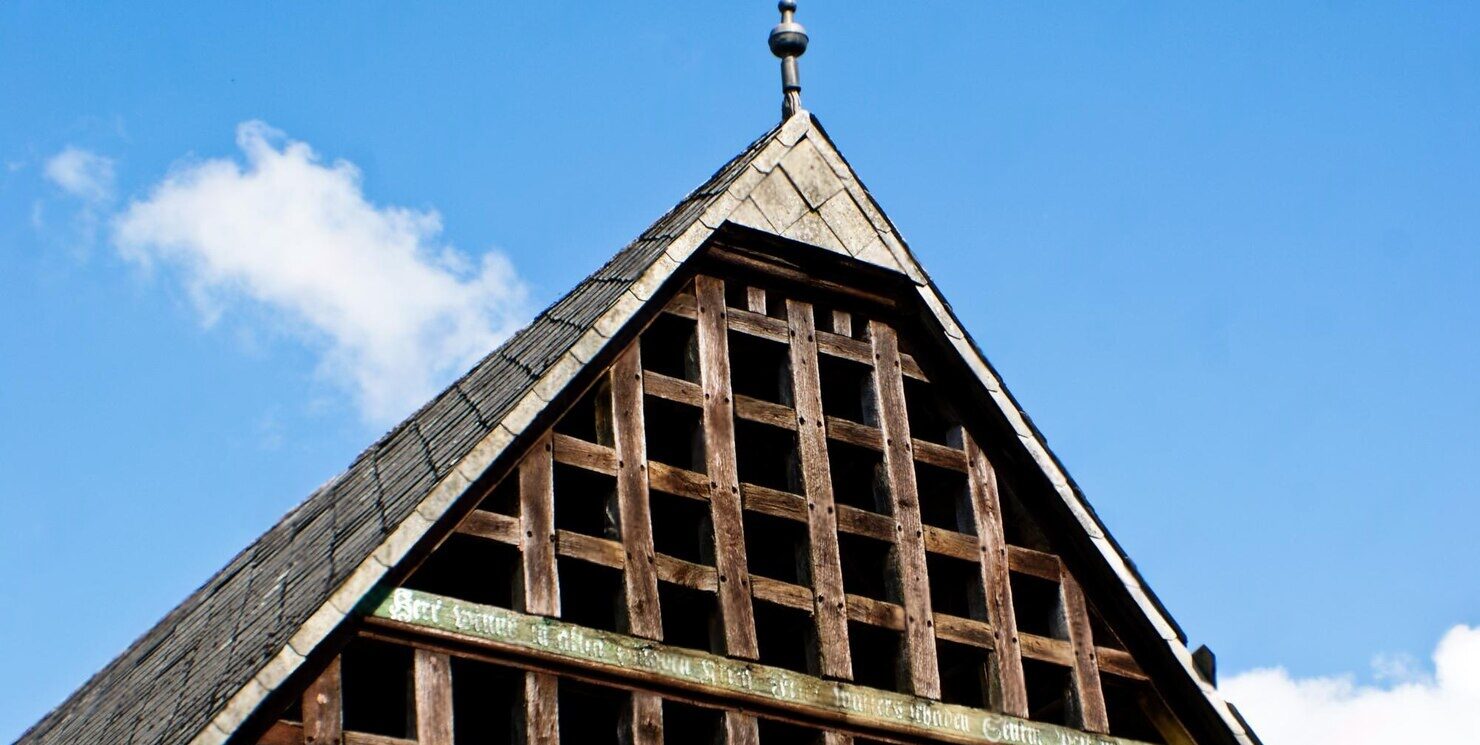 truss roof in churchf