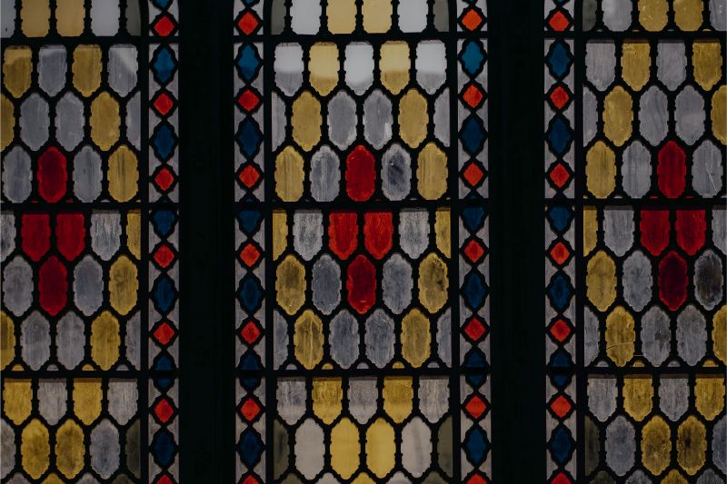 Colorful stained glass window