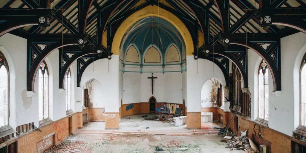 Interior church renovation