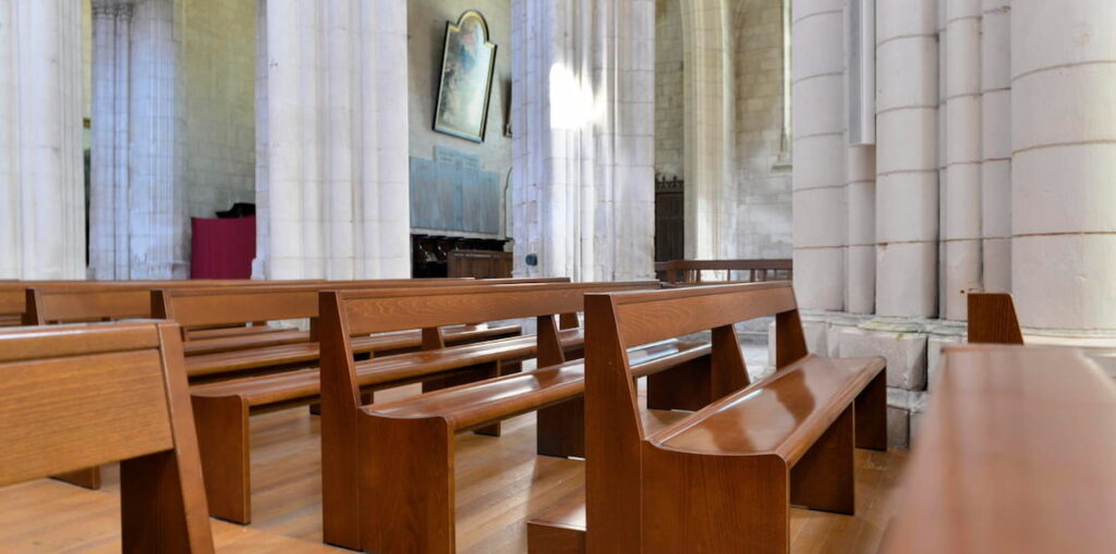 Refurbished church pews