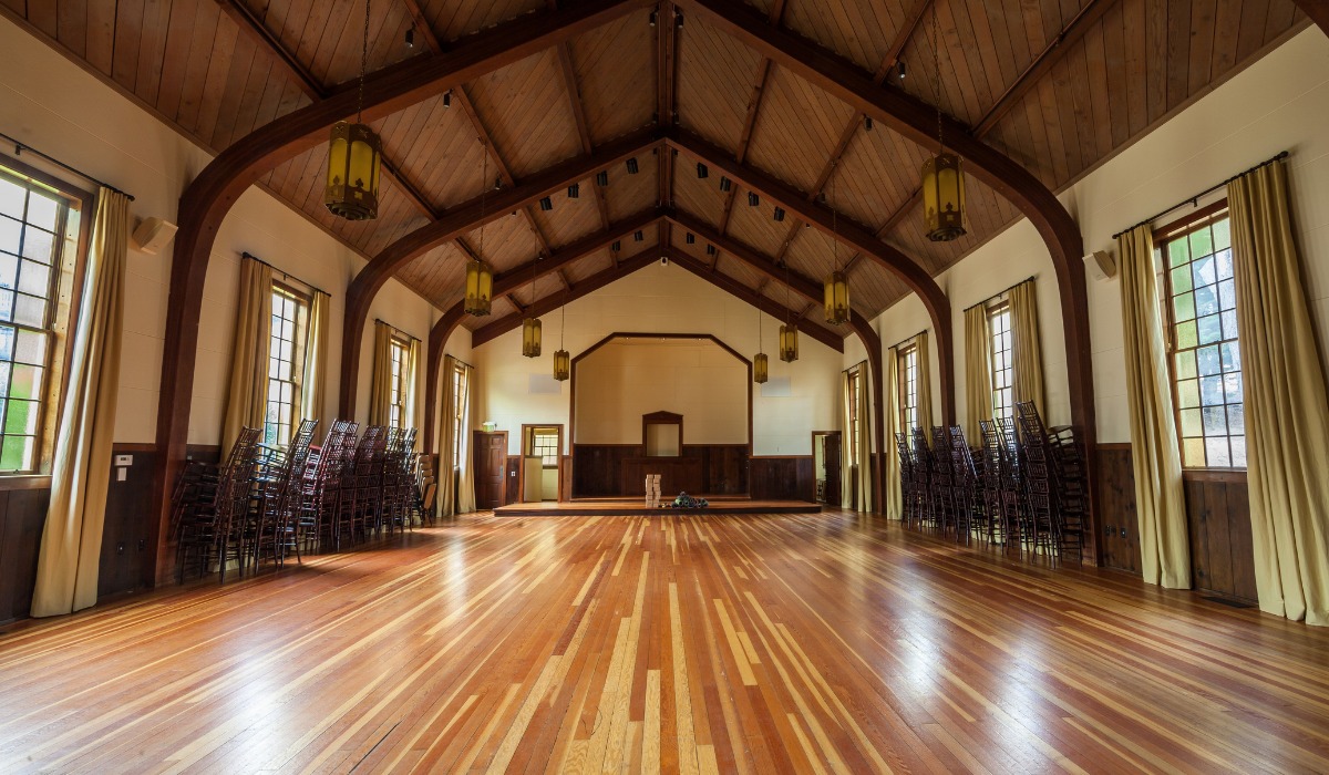 polished hardwood floors