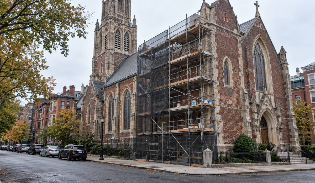 undergoing masonry preservation